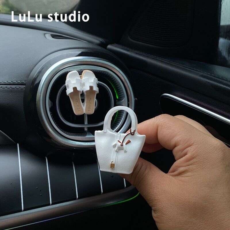 Aromatherapy Car-Mounted Aromatherapycar Perfume Vegetable Basket Pony Bag Freshener Car Interior Perfume Diffuser Stone Ornament Air Vent Decoration