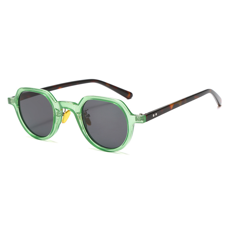 Trendy Round Small Frame Sunglasses Unisex Fashionable Retro Sun Glasses for Small Faces