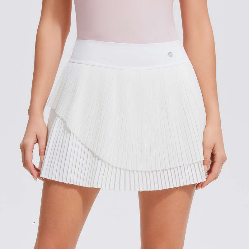 Casual Yoga for Women, Anti-Exposure Fake Two-Piece Quick-Dry Sports Short Skirt, Outdoor Golf Tennis Skirt c7