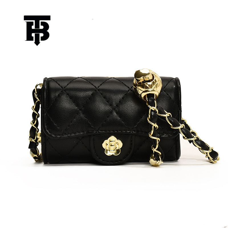 TB BHULAMTE Free bag Shipping Designer Luxury Underarm Small Fragrance Korean Version Fashionable Mini Chain Diamond Grid Shoulder Bag