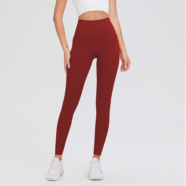 Summer Bare Sensation Yoga for Women High Waist Peach Hip Lift Sports Fitness No Embarrassing Lines Quick-Dry Tight Long Pants c1