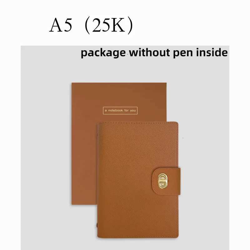 5 High Quality Looseleaf Business Office Notebook Support Customized Binder Journal Diary Planner Notepad School Stationery X250825