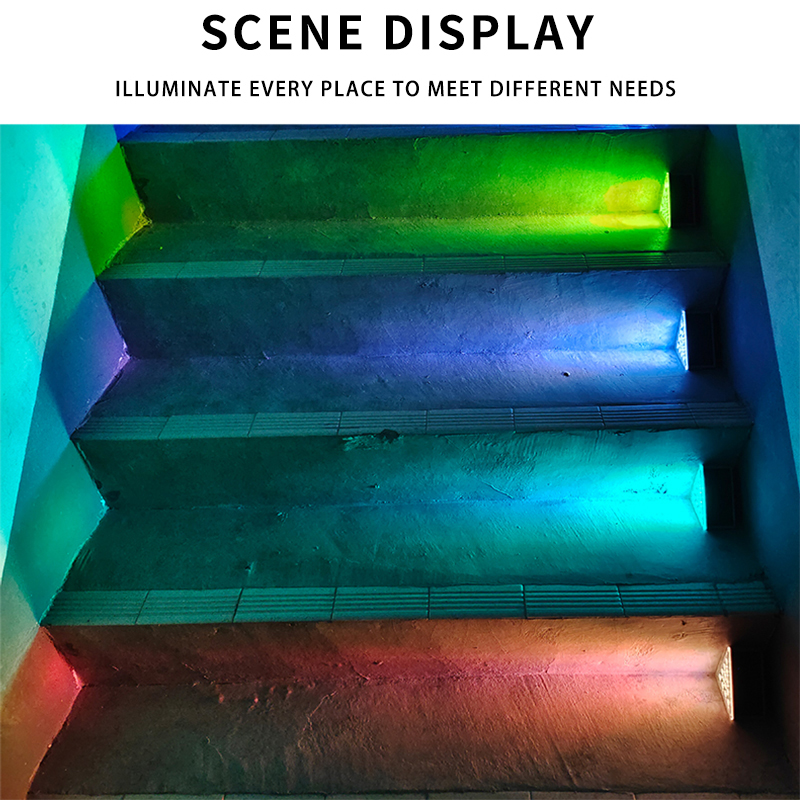 Solar Stair Step Lights, Outdoor Waterproof Step Lights, Garden Pathway Lights, LED Deck Lights