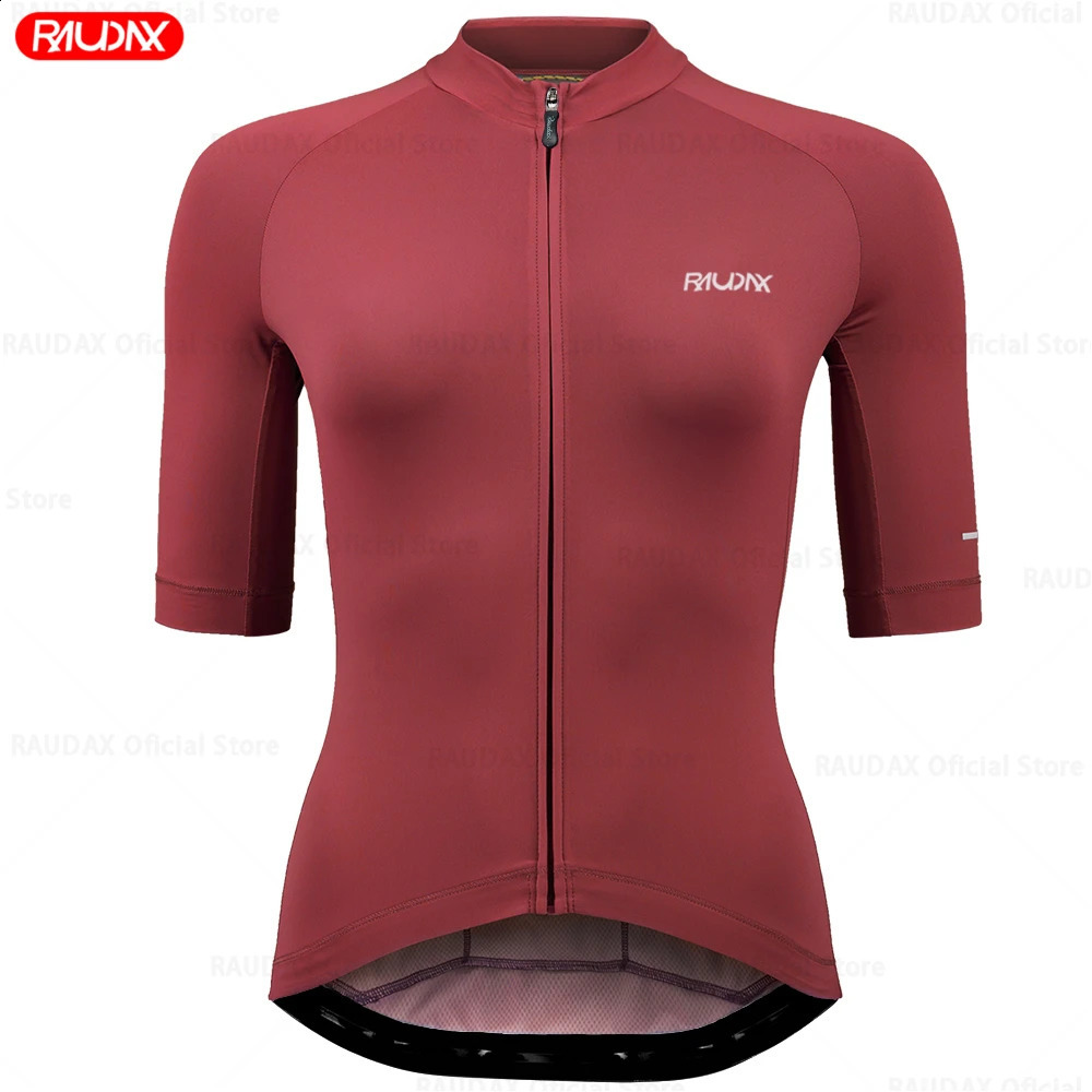 2026 Raudax Cycling Jersey 11 colors Racing Tops Short Sleeve Cyclist Clothes Shirt Maillot Women Bicycle Bike Wear y260413