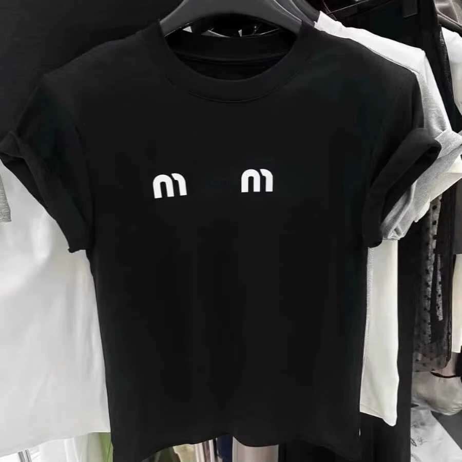 mius Tops Womens Cropped Tee Shirts Sleeveless miulys miulys top High Waist Sexy Slim Tank Tops Designer Miu T Shirt Elegant Casual Clothes Embroidery miu Tshirt 571