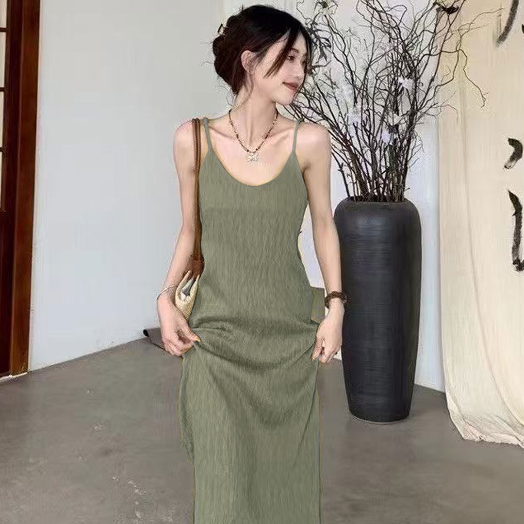 LV210 Summer loose temperament new style skirt long slim