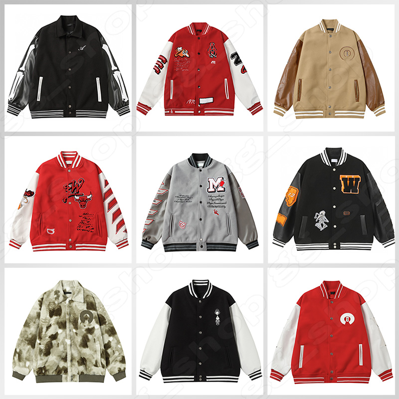 Designer jacket Men's Jackets Fashion Brand embroidery Long Sleeve Autumn Varsity Casual warm bomber clothing Baseball Man's Hip Hop Jacket Loose size M-2XL