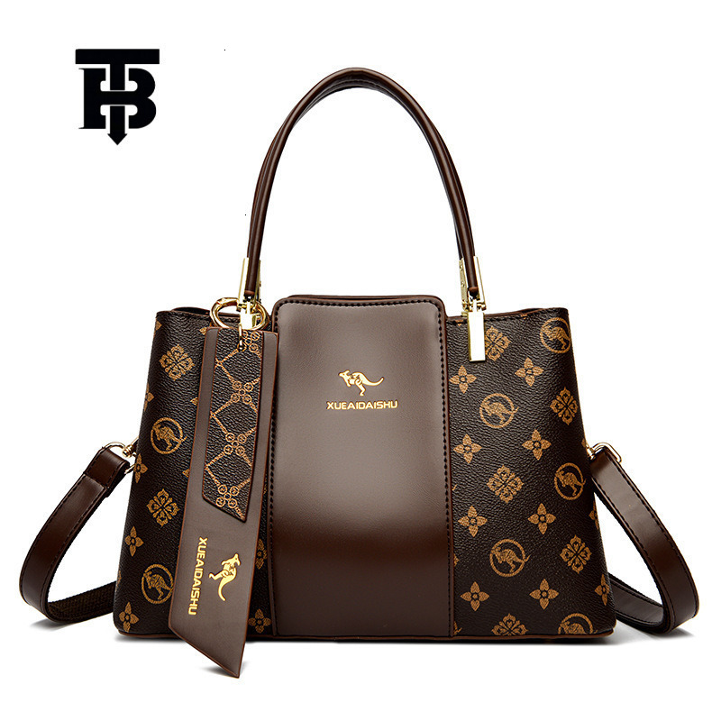 TB BHULAMTE Free Shipping Designer Luxury Soft Leather Women's Large Capacity Handbag With Vintage Floral Splicing Single Shoulder Crossbody Bag 