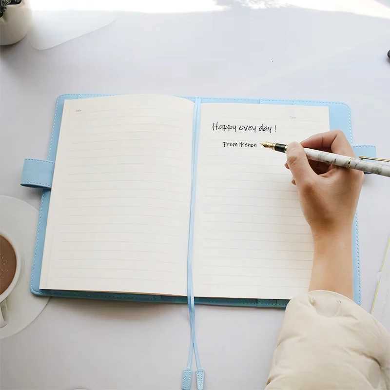 Fromthenon PU Leather Notebooks Cover A5 Looseleaf Notebook Planner Journal Diary Protective Cover Office Stationery Supplies X250825