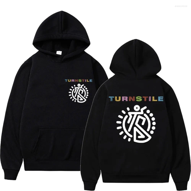Men's Hoodies Turnstile Graphic Hoodie Men Women Casual Oversized Hooded Sportswear Fashion Hip Hop Style Hoody Sweatshirt