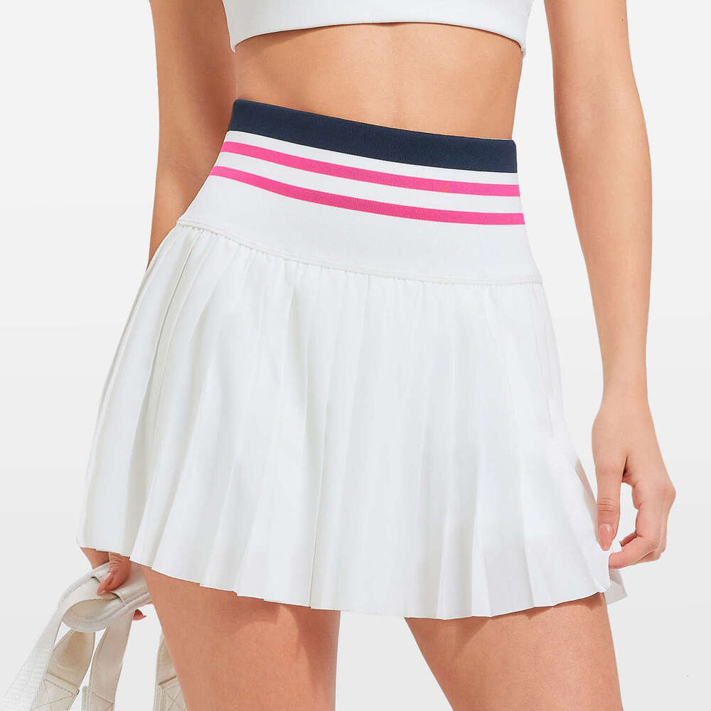 New Golf Tennis for Women with Pockets, Anti-Exposure Badminton Fitness Skirt, Outdoor Running Sports Short Skirt fb