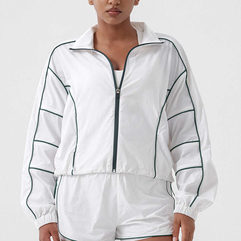 New Quick-Dry Tennis Jacket for Women, Running Long Sleeve T-Shirt, Sports Top, Outdoor Badminton Slimming Fitness Clothing aa