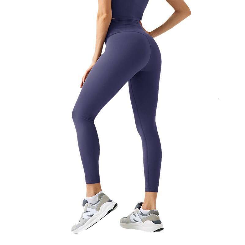 Eco-Friendly Fabric New No Embarrassing Line Sports Ladies High Waist Tight Training Pilates Fitness Yoga Pants 68