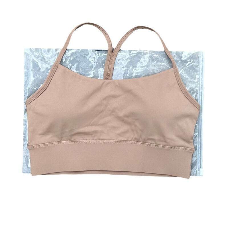 Designer Naked Feel Double-Sided Brushed Pure Color Sports Bra Yoga Top Fitness Underwear c1