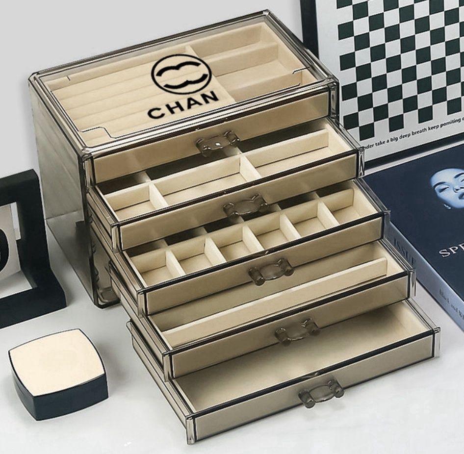 Hot 2025 luxury fashion Home item storage box large capacity storage box designer jewelry Organization box detachable desktop Home Furnishing Decorative