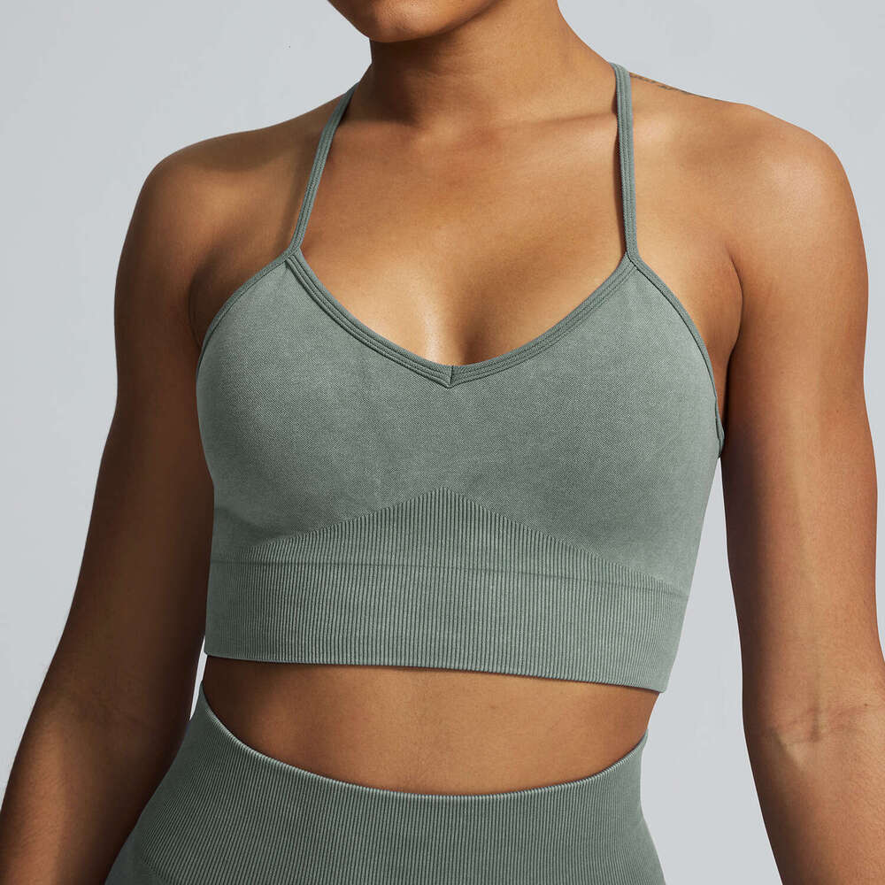 Autumn Winter Tight Sports Suit Bra Top Seamless Pants Fitness Long Sleeve Yoga Outfit Set 2e