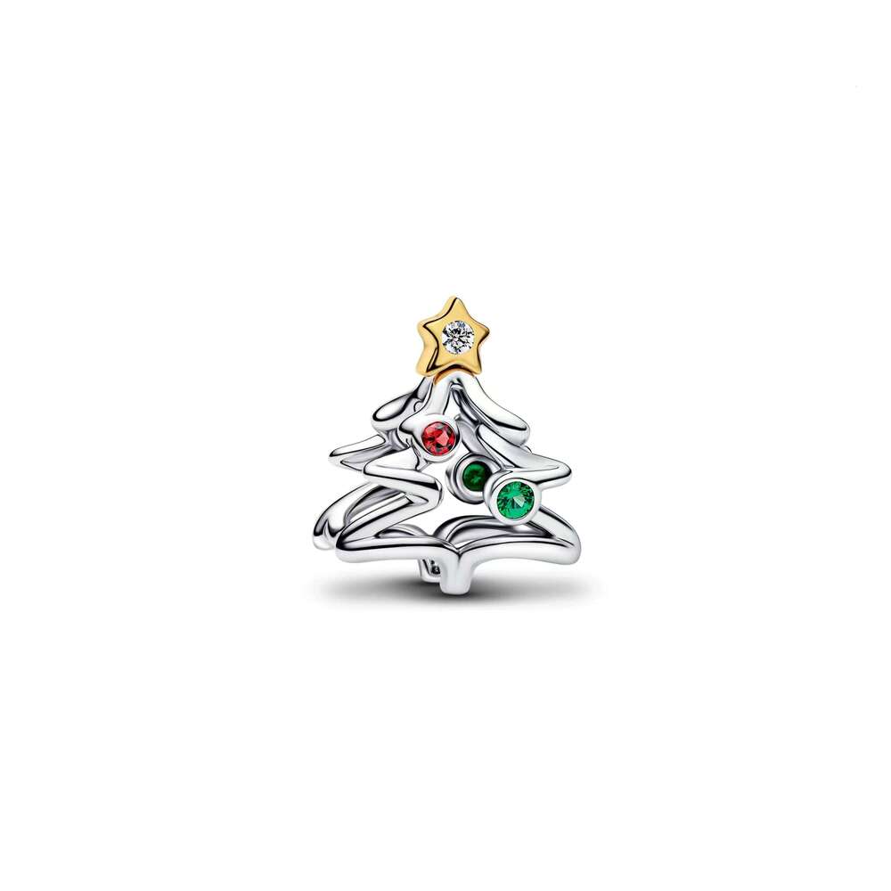 New 2025 Christmas 925 Sterling silver Mouse Animal Beads Charms Pendant Fit For Women Bracelet DIY Jewelry Gift