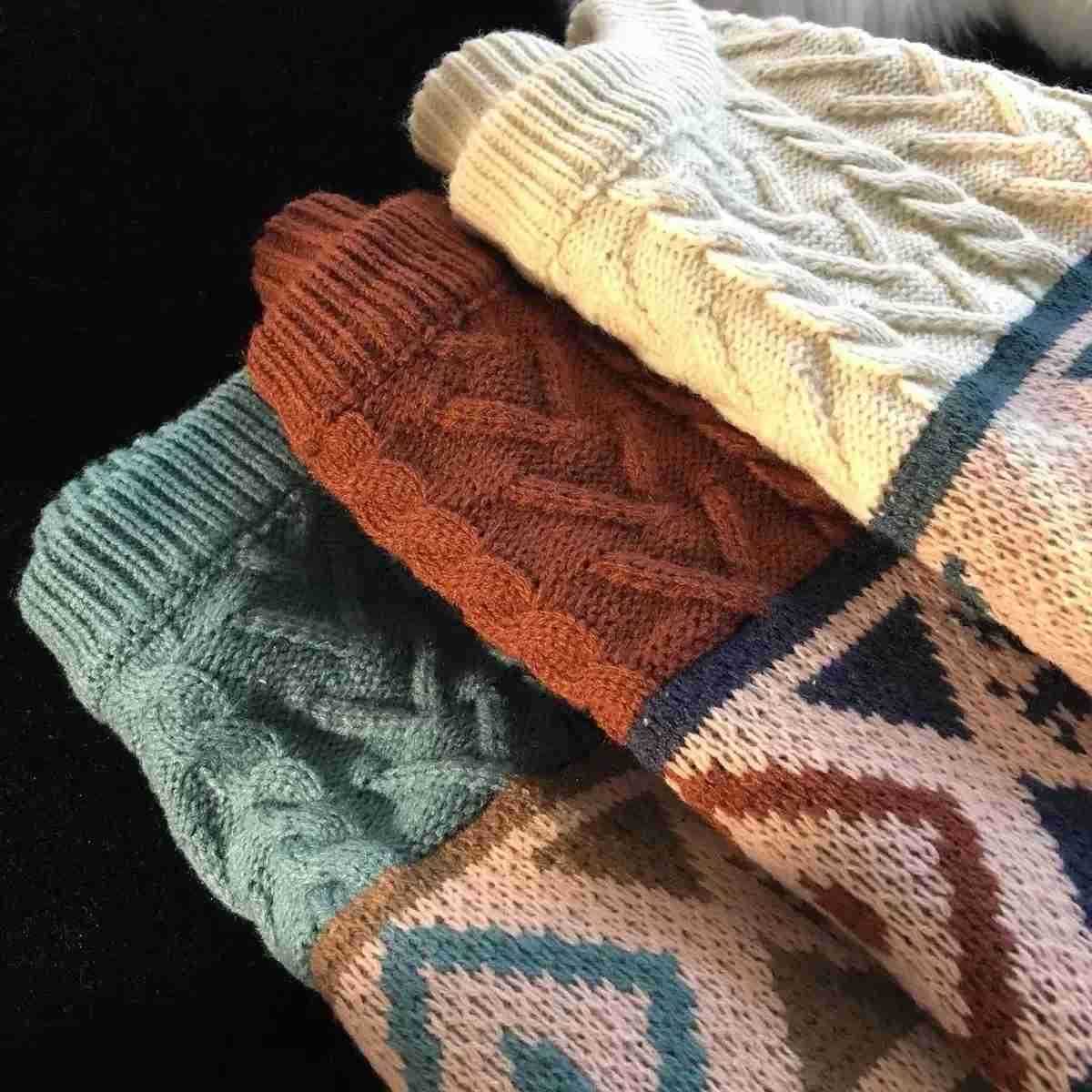 Tsute Bear Tops Oversize Men Ggigh Street Knitting Sweater Tops Autumn Pullover Loose Harajuku Kawaii White Women Couple Sweaters Z250825