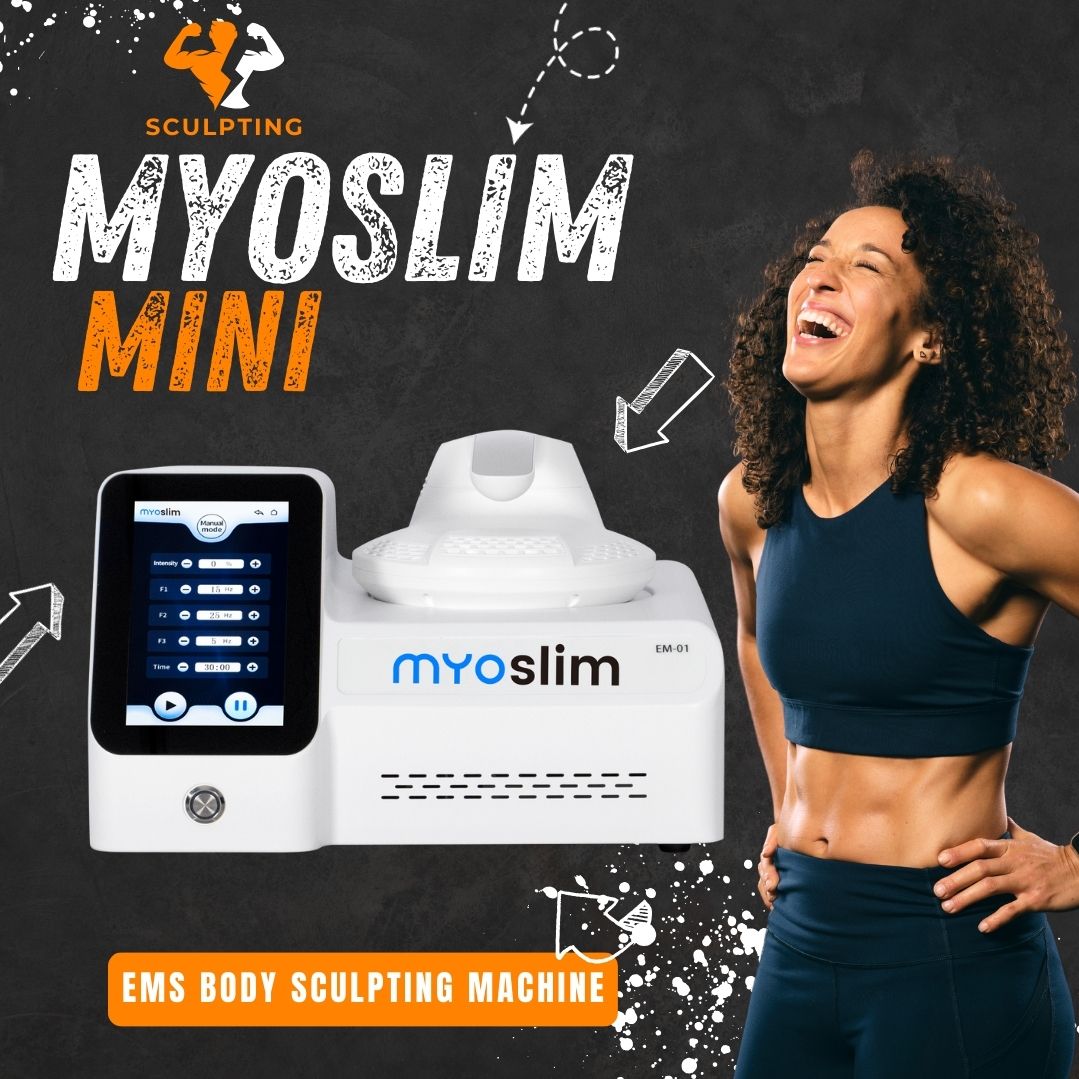 Non-Invasive Body Sculpting Machine Myoslim Portable Weight Loss Device For Women and Men Muscle Toning Reduce Cellulite Tighten Skin Build Abs At Hom