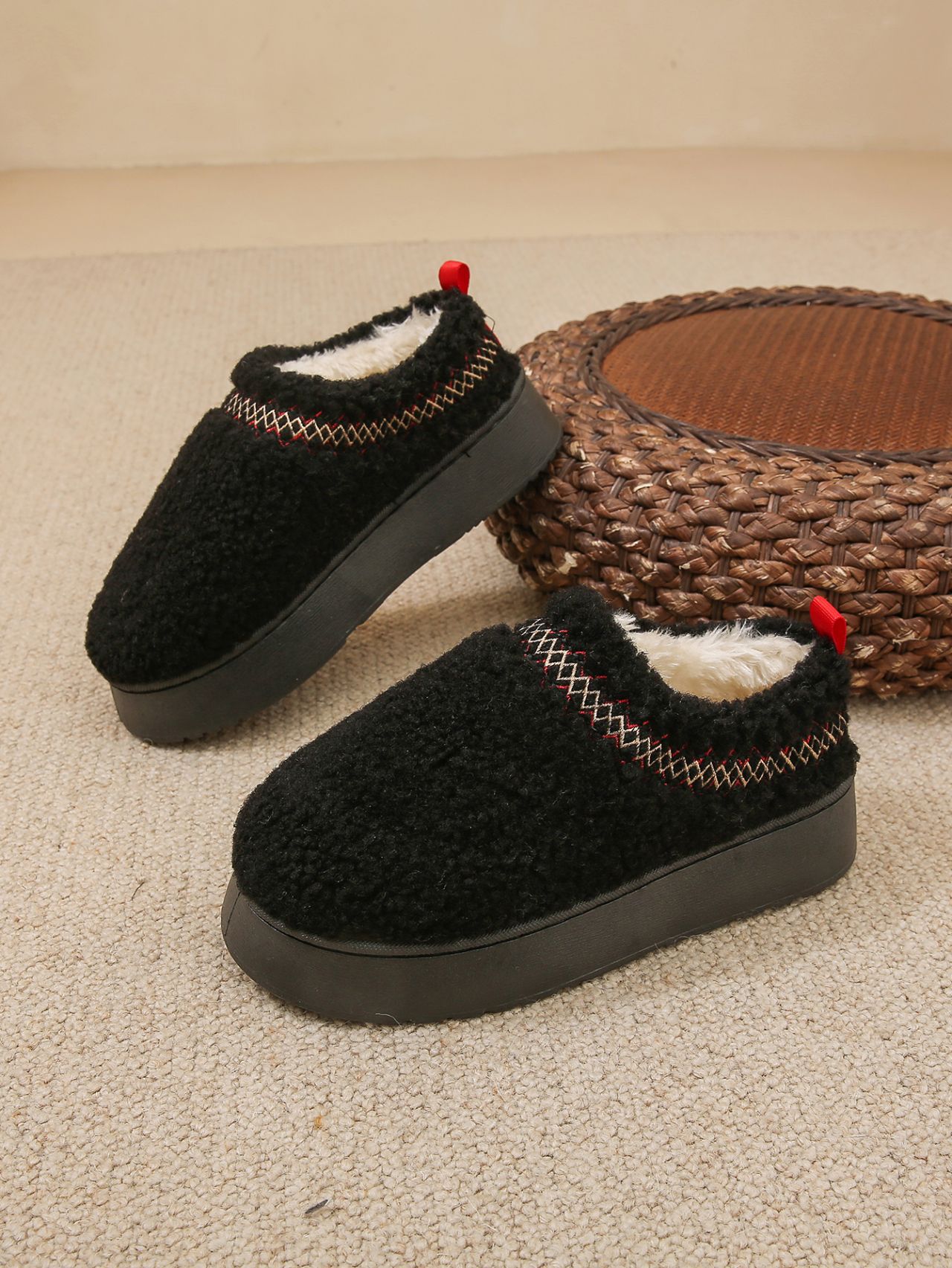 Free Shipping 2025 Autumn/Winter New Design Women's Large Snow Boots Short Tube Lace Warm and Thick Velvet Versatile Cotton Shoes