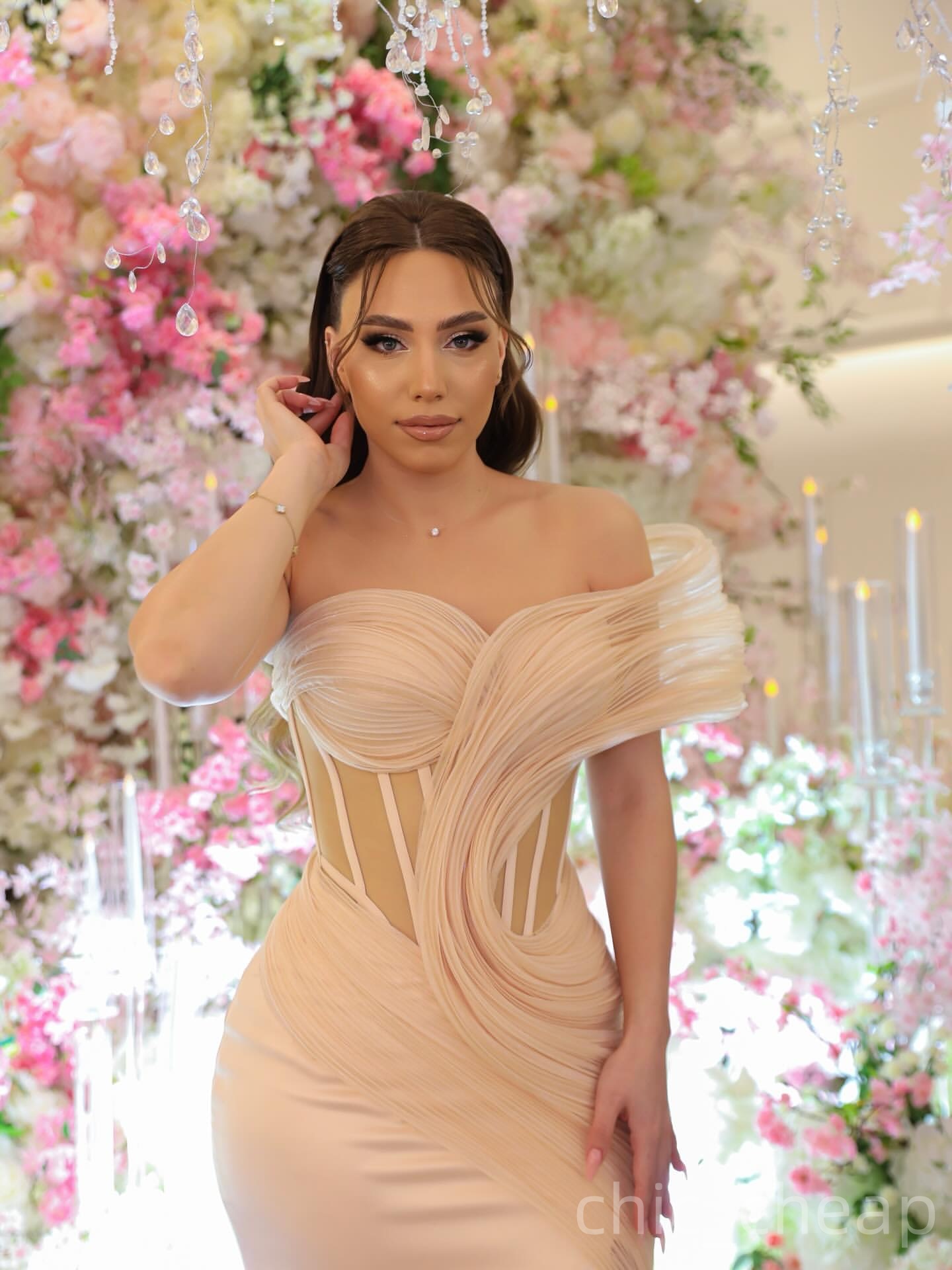 Champagne Mermaid Prom Dresses 2025 Sweetheart Satin High Split Evening Formal Party Second Birthday Engagement Gowns Plus Size Dress For Special Occa