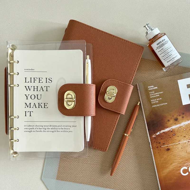 5 High Quality Looseleaf Business Office Notebook Support Customized Binder Journal Diary Planner Notepad School Stationery X250825