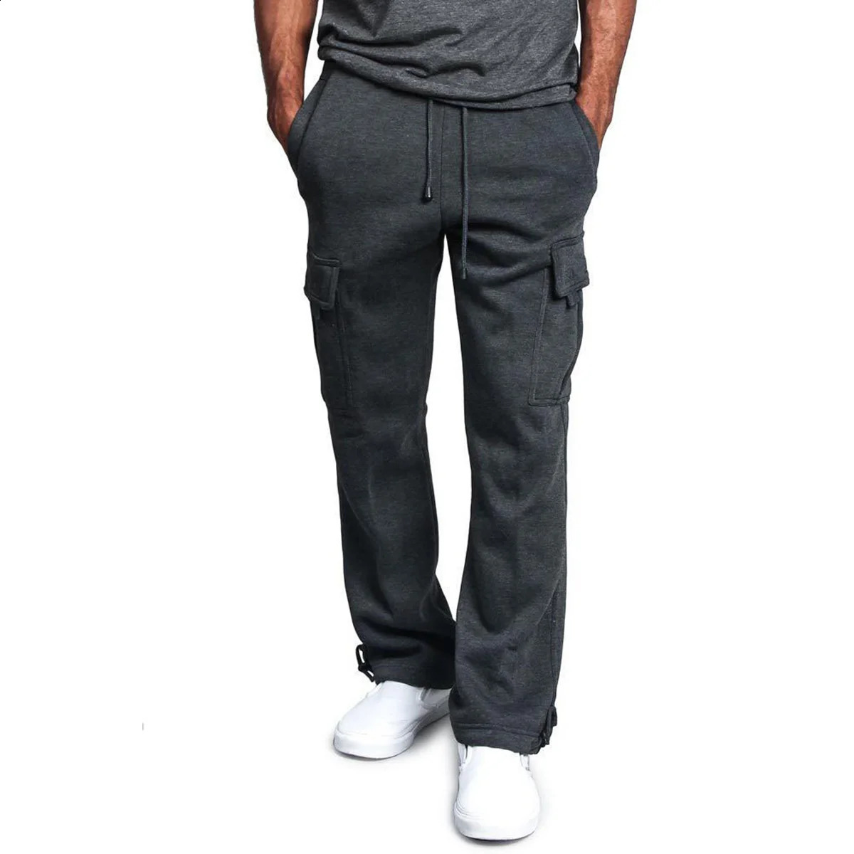 Men Cargo Loose Pants Spring Summer Male Retro Vintage Full Wide Leg Pant LXDZZL5 250815 - view 3