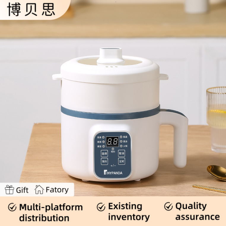 Other Cookware Mini Rice Cooker Household Pot Multifunctional with Steamer SingleDouble Layer NonStick Electric EU Plug 230901
