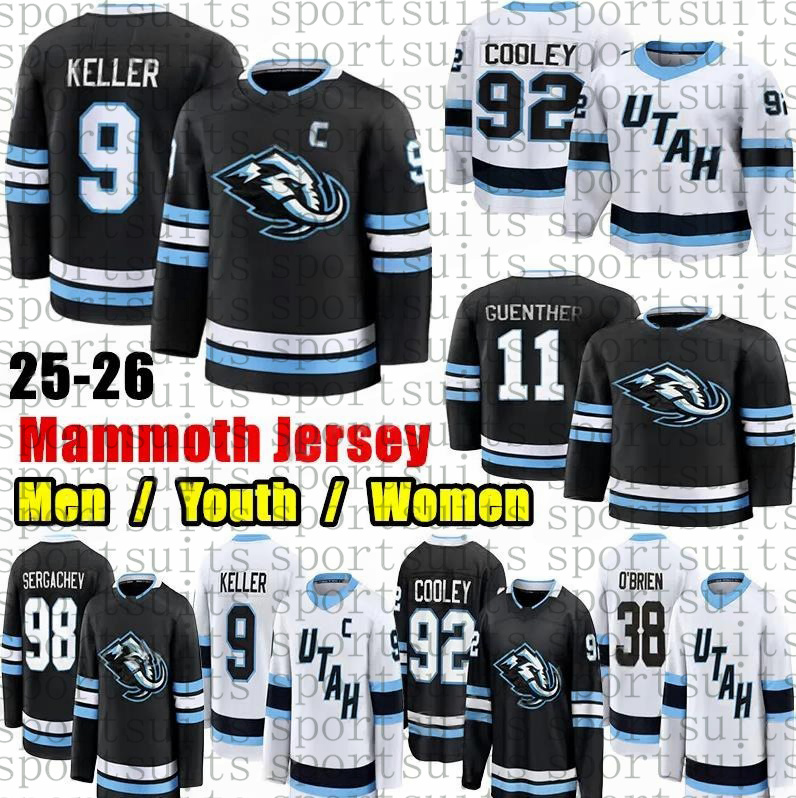 2025-26 Season Utahs Mammoth Hockey Jersey Clayton Keller Logan Cooley Nick Schmaltz Guenther Mikhail Sergachev Liam OBrien Durzi Crouse Karel Vejmelka jerseys men