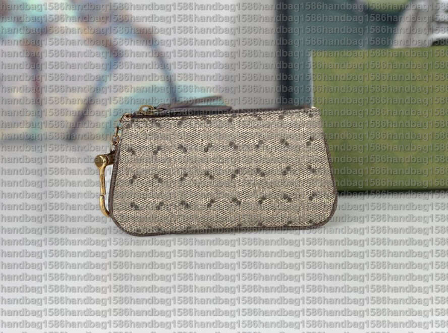 Fashion women designer wallets luxury canvas coin purses high-quality famous stylist zipper holder Ophidiaclassic card case with box