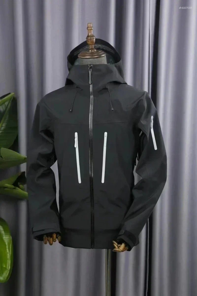 Men's Jackets ARC Bird Embroidery SV 6th Three Layer Mens Womens High Quality Camping Coat Outdoor Waterproof Windbreaker Hiking Ski