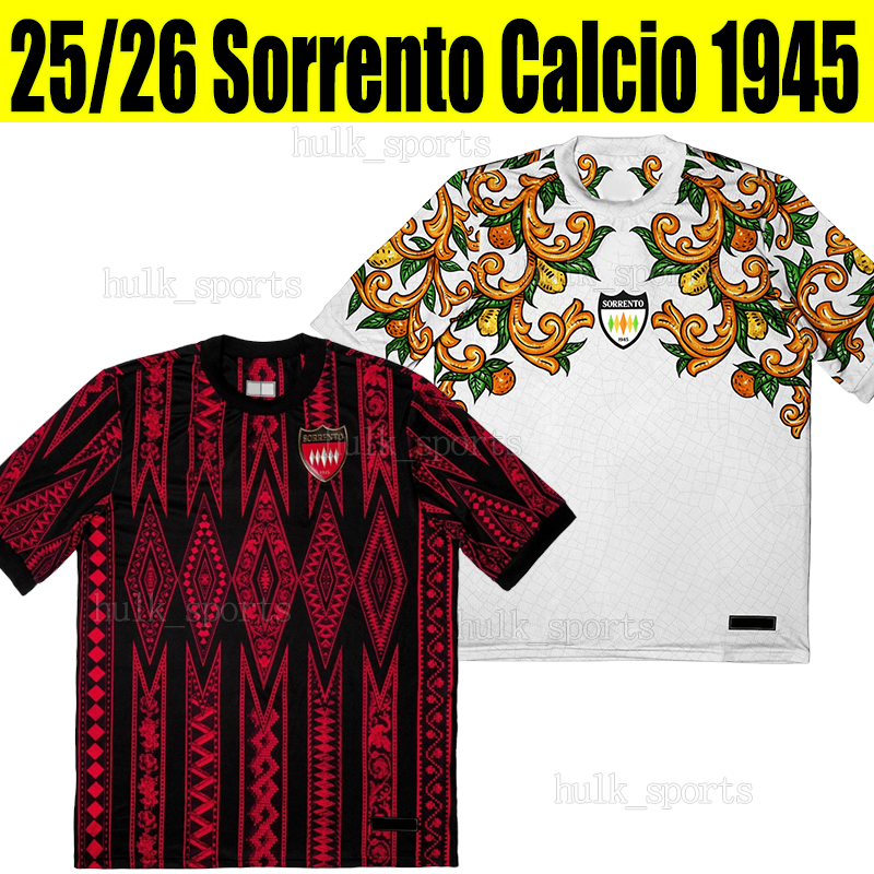 2025 2026 Sorrento Calcio 1945 soccer jerseys RUSSO GUARRACINO PLESCIA BOLSIUS TONNI ESPOSITO.M CRECCO CARILLO 25/26 away men kids kit football shirts