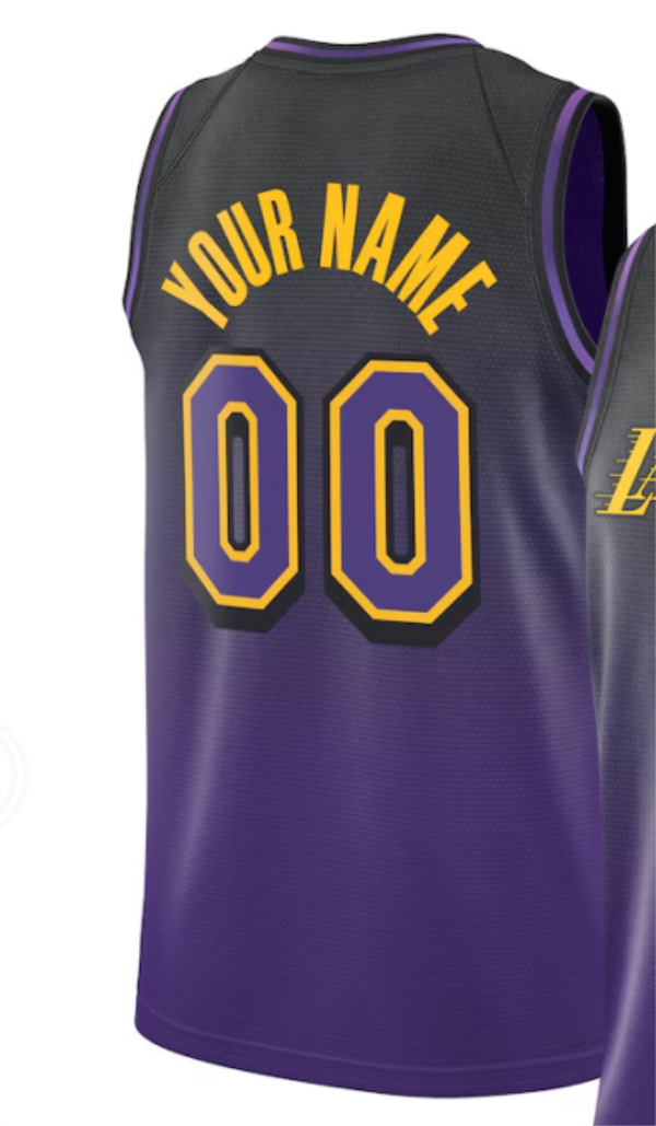 Custom Lakerr Basketball Jerseys Lukaa Doncic James Bronny James Jr Austin Reaves Rui Hachimura Dalton Knech Gabe Vincent Deandree Ayton Jaxson Hayes 