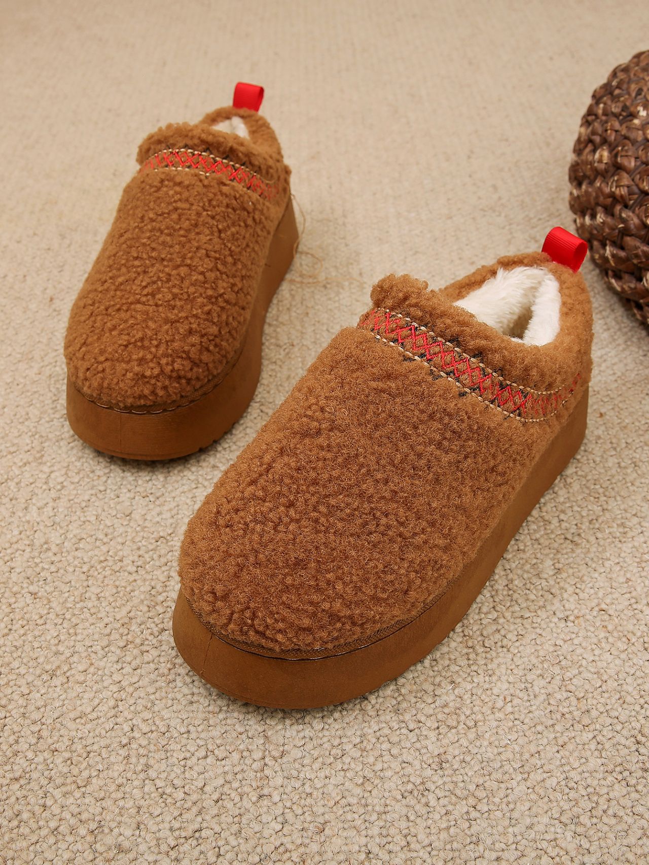 Free Shipping 2025 Autumn/Winter New Design Women's Large Snow Boots Short Tube Lace Warm and Thick Velvet Versatile Cotton Shoes