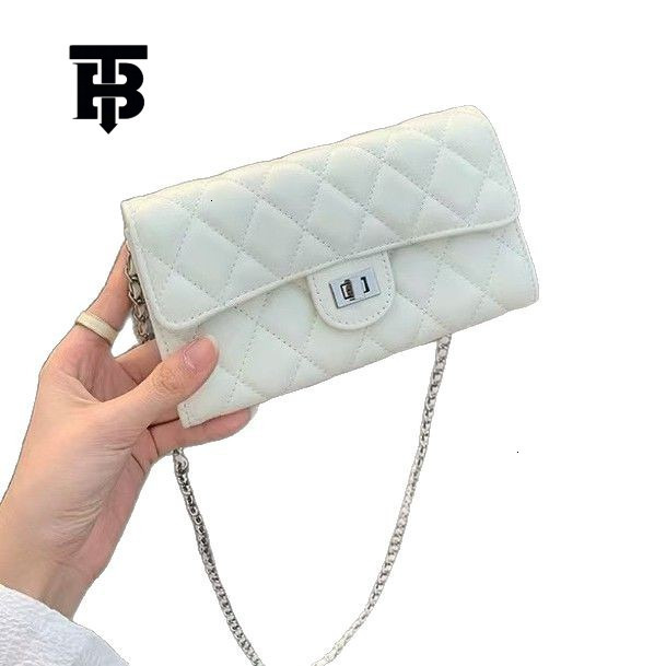 TB BHULAMTE Free Shipping Designer Luxury Diamond Grid Chain Shoulder Crossbody Bag Small Fragrance Style Fashion Coin Purse Versatile Black Phone Bag