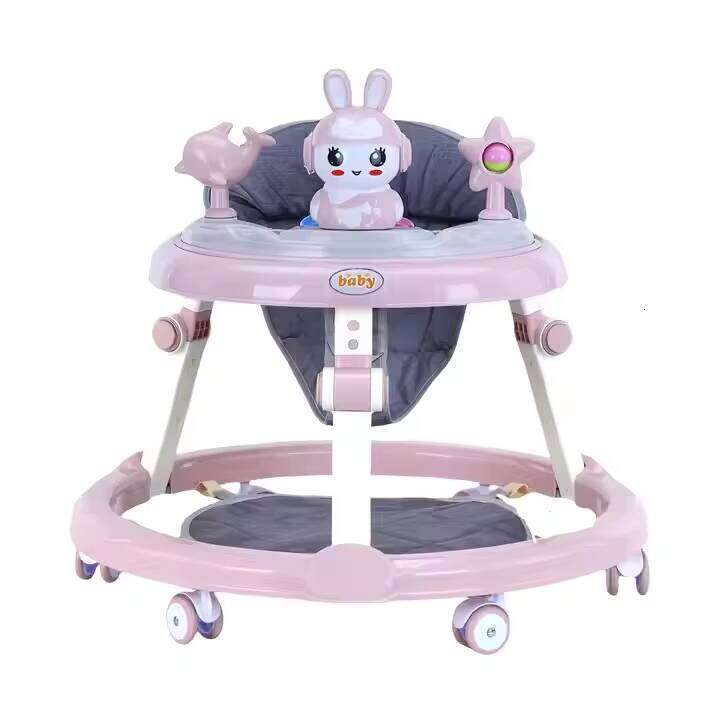 Foldable Anti-O-Leg Stroller Toddler Learning Newborn Walking Toy Car Adjustable Multifunctional Anti-Rollover Baby Walker