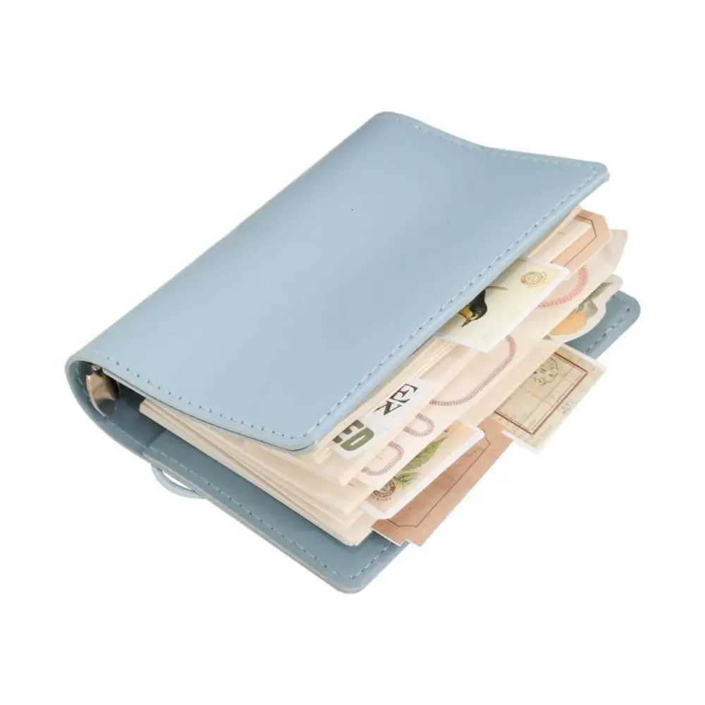 Portable M5 Loose Leaf Notebook PU Leather Blank Page Mini Pocket Notebook Schedule Planner DIY Binder Notebook Office X250825