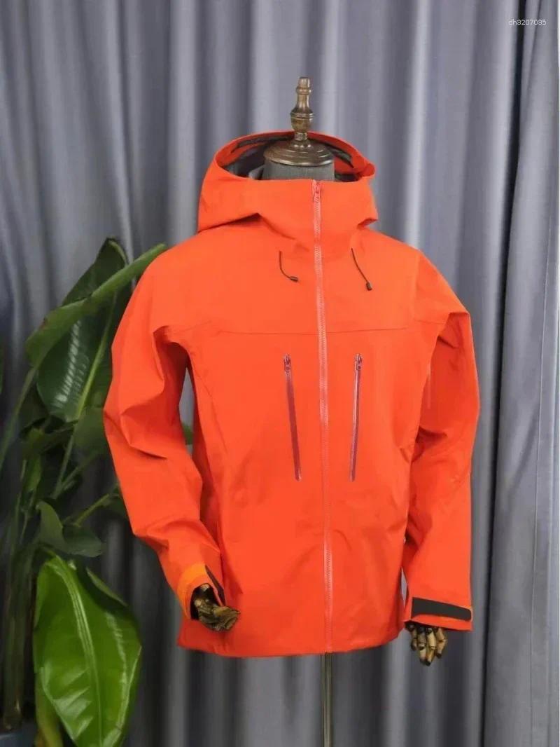 Men's Jackets ARC Bird Embroidery SV 6th Three Layer Mens Womens High Quality Camping Coat Outdoor Waterproof Windbreaker Hiking Ski