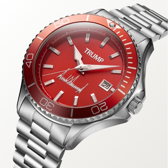 Red Trunnp Watch Victory Beauty FIGHT 2024 MAGA Never Surrender Mens Womens Wrist Watches With Gift Box