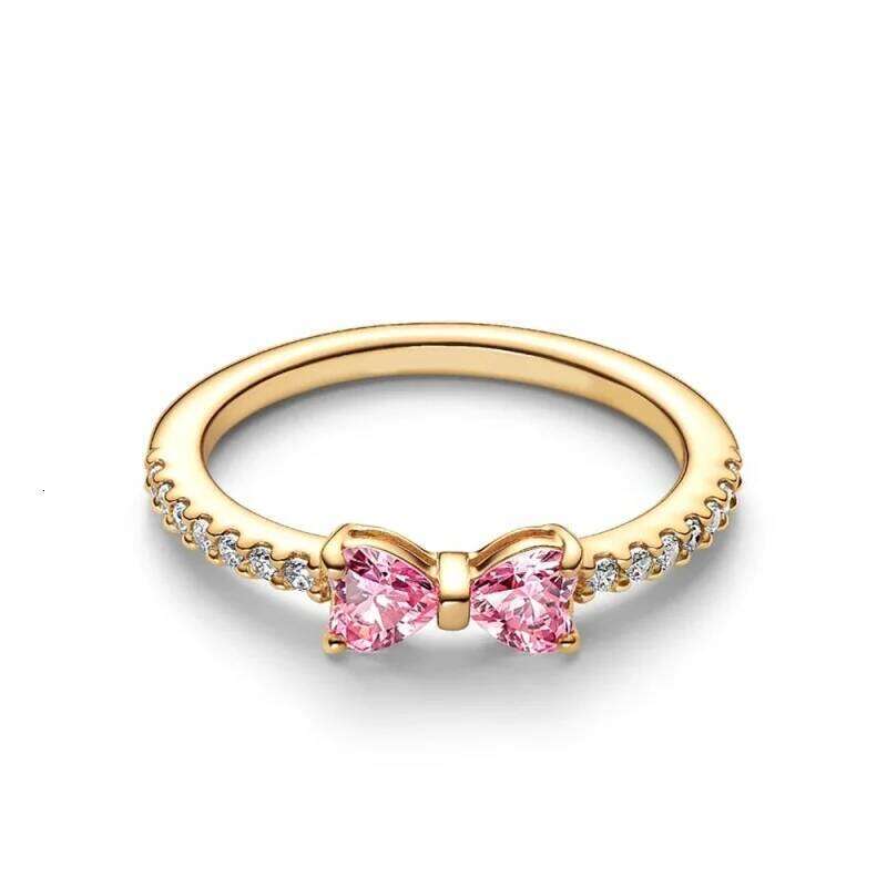 New Selling Love, Bow Ring Set, Suitable For Womens DIY Jewelry Rose Blooming Ring Party Holiday Gifts.