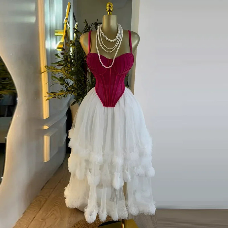 CM.YAYA Womens Dress Set Sleeveless Strap Tops and Pleated Tiered Skirts Suit Elegant Vacation Birthday Two 2 Piece Set Outfits 250825