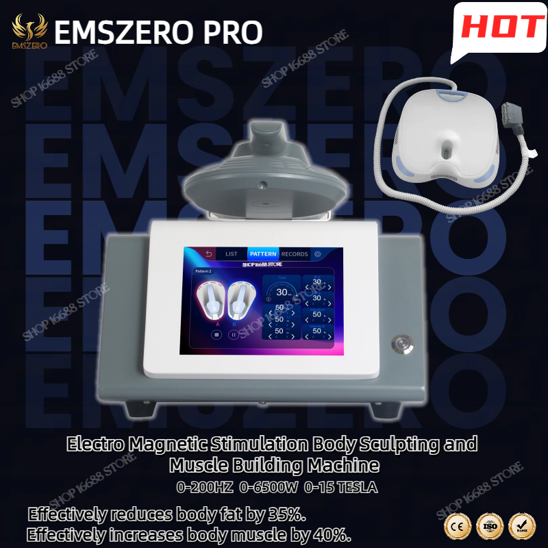 Mini Electro Magnetic Stimulation Body Sculpting And Muscle Building Machine Reduce Fat And Shape The Perfect Body Curve 6500W 15Tesla RF 200Hz Machin