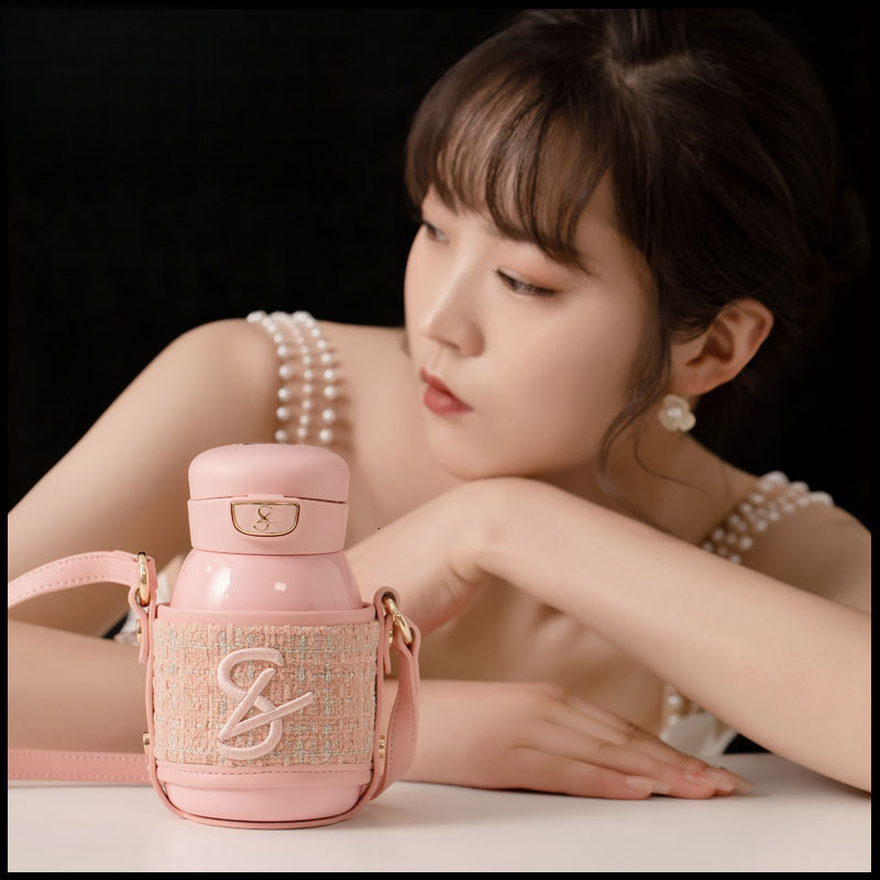 Saylee Small Stand Stainless Steel Insulated 316 Crossbody Water Women's Straw Portable Bounce Cup Gift ddmythur