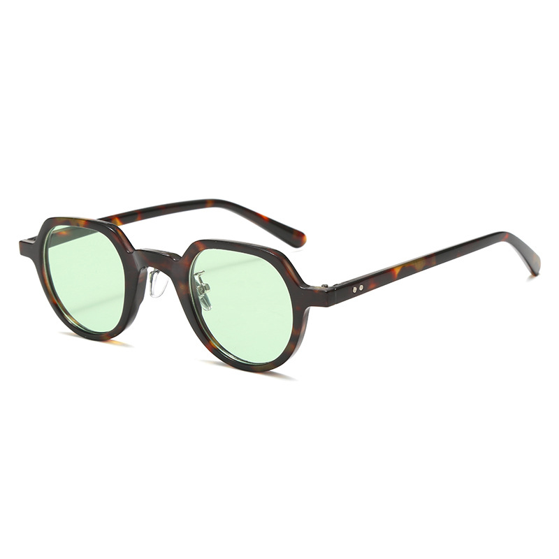 Trendy Round Small Frame Sunglasses Unisex Fashionable Retro Sun Glasses for Small Faces