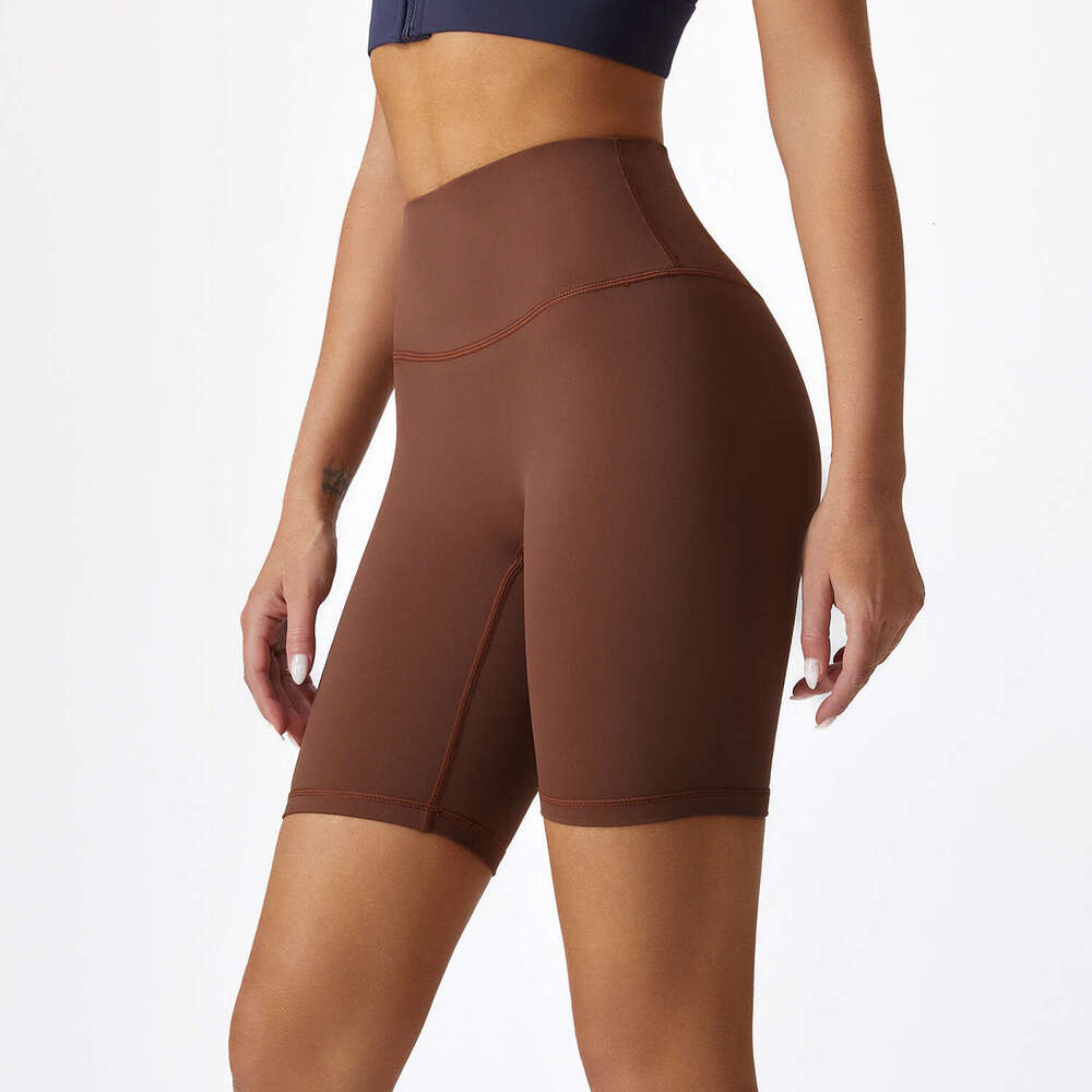 High Waist Hip Lift Sports for Women, Barely There Feel, Shaping Running Fitness Shorts, Pilates Training Yoga Shorts 05 78