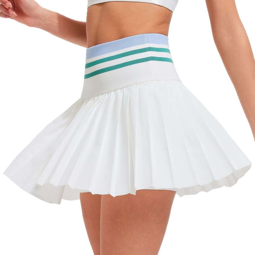 New Golf Tennis for Women with Pockets, Anti-Exposure Badminton Fitness Skirt, Outdoor Running Sports Short Skirt fb