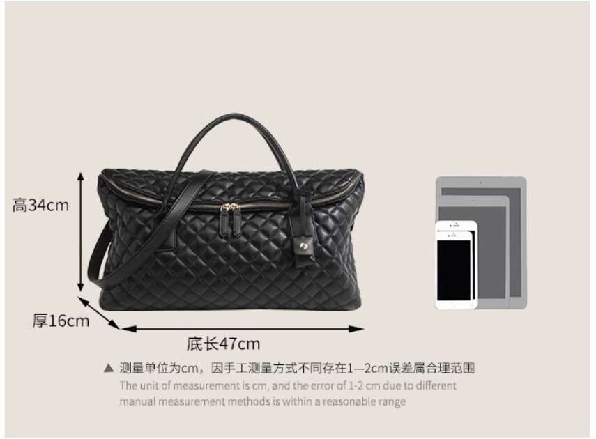 Designer Bags Women's Stylish Quilted Leather Travel Trunk Designer Inspired autumn winter Large capacity Tote Bag, fashional Crossbody Shoulder 