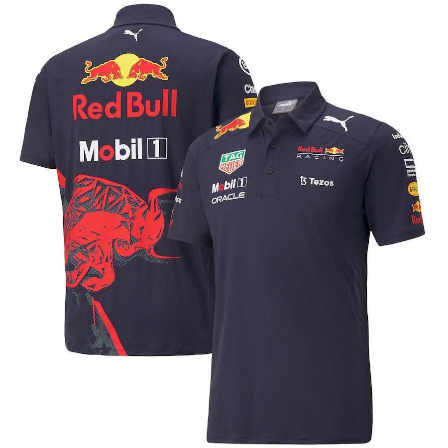 Men's Polos 2020 Summer New Red Bull Racing Team Workwear Polo Shirt Quick Dry Breathable S250825