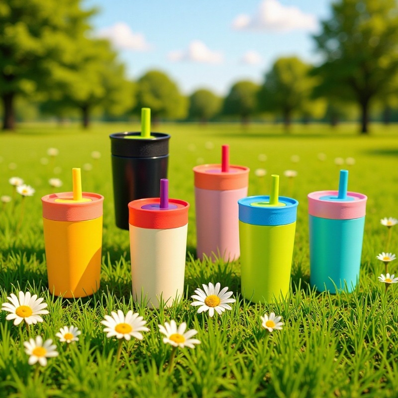 12oz Mini owala Kids Insulation Stainless Steel Tumblers with Spill Resistant Flexible Straw Thermos Cup Easy To Clean Water Bottle Great for Travel Coffee Cup 12 Oz