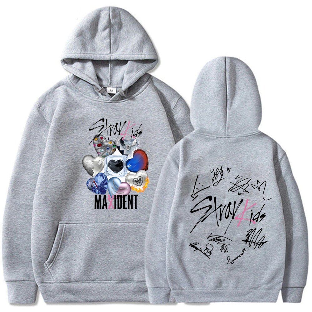 Wholesale Custom Stray Kids 2025 World Tour Hoodie Maxident Merch Streetwear Pullover Unisex Anime Kpop Concert Wear - TT6429-L22